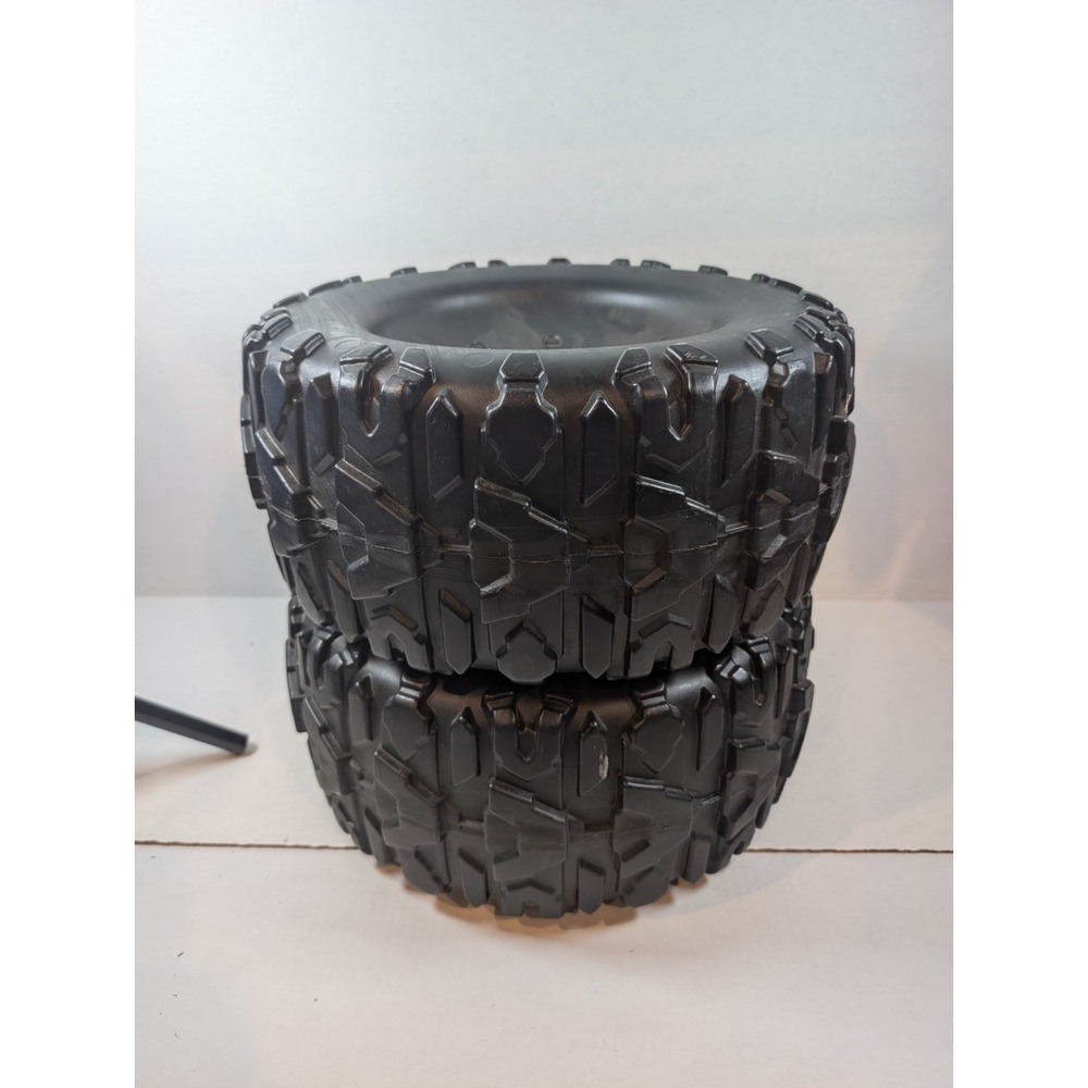 Power Wheels OEM 14x6.5x8 Black Replacement Wheels Tires Set of 2 NEW